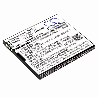 BLU D250 Mobile SmartPhone Battery 3.7V 1400mAh Li-ion BLD250SL