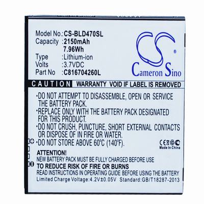 BLU D470 Mobile Phone Battery 3.7V 2150mAh Li-ion BLD470SL