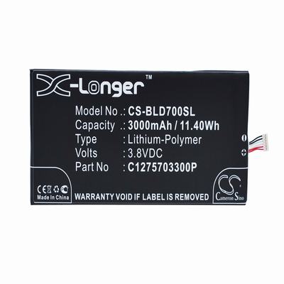 BLU D700 Mobile Phone Battery 3.8V 3000mAh Li-Polymer BLD700SL
