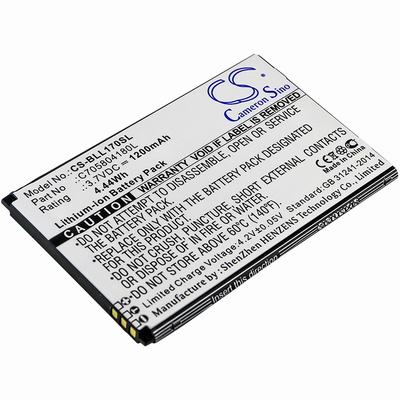 BLU L170i Mobile SmartPhone Battery 3.7V 1200mAh Li-ion BLL170SL