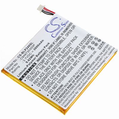 BLU BT-E003 Tablet Battery 3.7V 2600mAh Li-Poly BLP240SL