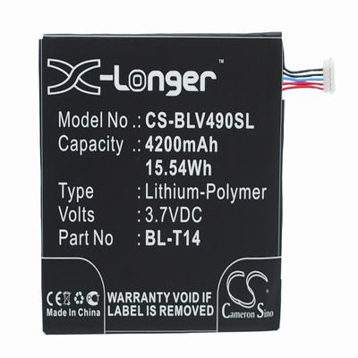 LG G Pad 8.0 Tablet Battery 3.7V 4200mAh Li-Polymer BLV490SL