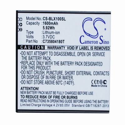 BLU L100 Mobile Phone Battery 3.7V 1600mAh Li-ion BLX100SL