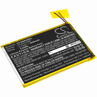 Barnes & Noble BNTV450 Tablet Battery 3.7V 2600mAh Li-Poly BNR460SL