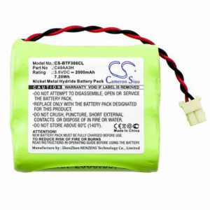 BT Freelance 1 Cordless Phone Battery 3.6V 2000mAh Ni-MH BTF300CL