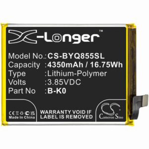 VIVO iQOO Neo 855 Mobile SmartPhone Battery 3.85V 4350mAh Li-Poly BYQ855SL