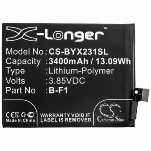 VIVO V1816 Mobile SmartPhone Battery 3.85V 3400mAh Li-Poly BYX231SL