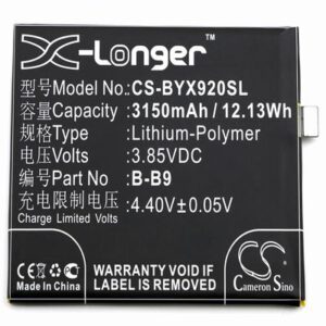 VIVO X9i Mobile SmartPhone Battery 3.85V 3150mAh Li-Poly BYX920SL