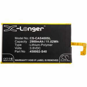 CAT S40 Mobile SmartPhone Battery 3.8V 2900mAh Li-Poly CAS400SL