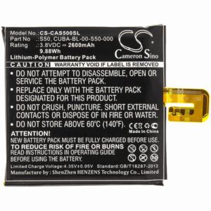 CAT S50 Mobile SmartPhone Battery 3.8V 2600mAh Li-Poly CAS500SL