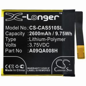 CAT S50c Mobile SmartPhone Battery 3.75V 2600mAh Li-Poly CAS510SL