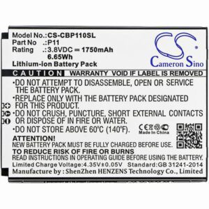 Cubot P11 Mobile SmartPhone Battery 3.8V 1750mAh Li-ion CBP110SL
