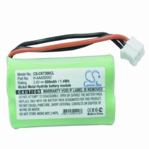 Philips Aleor 300 Cordless Phone Battery 2.4V 600mAhNi-MH CKT300CL