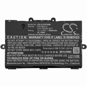 Eurocom Sky X7E2 Notebook Laptop Battery 15.12V 5800mAh Li-ion CLP870NB