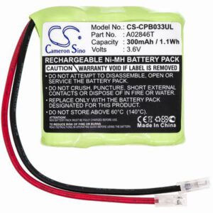 Universal 2/3AAA x 3 Cordless Phone Battery 3.6V 300mAhNi-MH CPB033UL