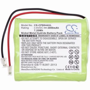 Universel AA x 3 Cordless Phone Battery 3.6V 2000mAh Ni-MH CPB044UL
