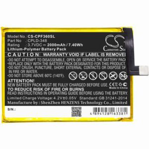 Orange Fova Mobile SmartPhone Battery 3.7V 2000mAh Li-Poly CPF360SL