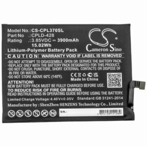 BoostMobile CP3705AS Mobile SmartPhone Battery 3.85V 3900mAh Li-Poly CPL370SL