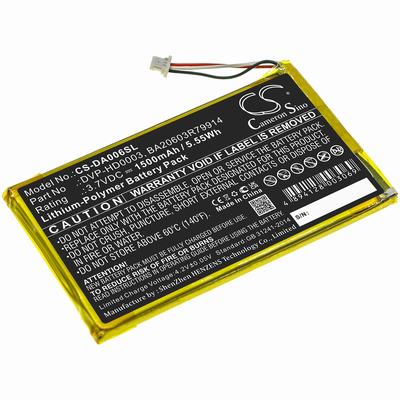 Creative Zen Vision M MP3 MP4 PMP Media Player Battery 3.7V 1700mAh Li-Polymer DA006SL