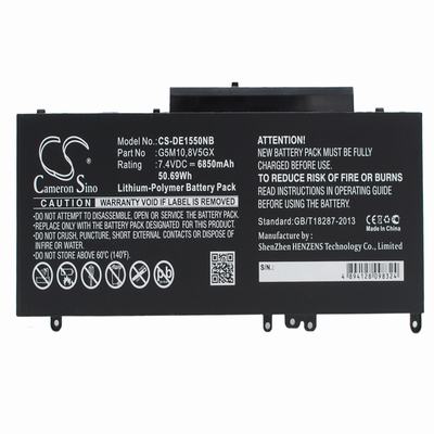 DELL Latitude E5550 Laptop Notebook Battery 7.4V 6850mAh Li-Polymer DE1550NB