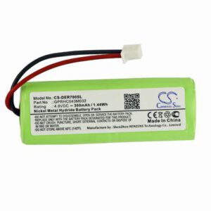 Educator 1200A Receiver Dog Collar Battery 4.8V 300mAh Ni-MH DER700SL