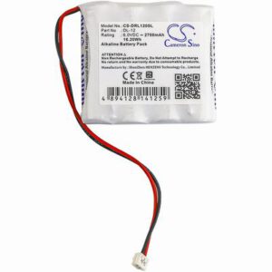 Saflock A28110 Door Lock Battery 6.0V 2700mAh Alkaline DRL120SL