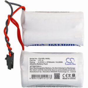 Saflock 6800121 Door Lock Battery 6.0V 2700mAh Alkaline DRL190SL