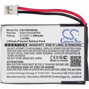 Franklin EST-4016 Dictionary Battery 3.7V 450mAh Li-Poly FNK406SL