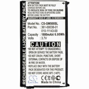 Garmin Aera 500 GPS Navigator Battery 3.7V 1880mAh Li-ion GM500SL