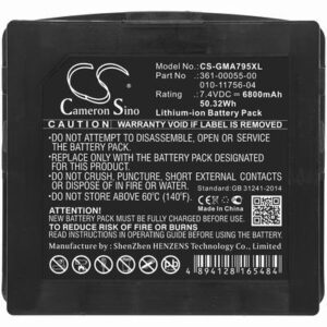 Garmin Aera 795 GPS Navigator Battery 7.4V 6800mAh Li-ion GMA795XL