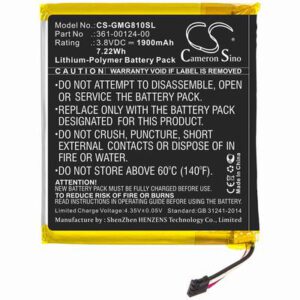 Garmin Approach G80 GPS Navigator Battery 3.8V 1900mAh Li-Poly GMG810SL