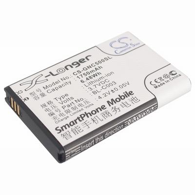 GIONEE C500 Mobile Phone Battery 3.7V 1750mAh Li-ion GNC500SL