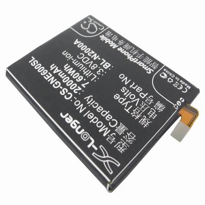 GIONEE E6 Mobile Phone Battery 3.8V 2000mAh Li-Polymer GNE600SL