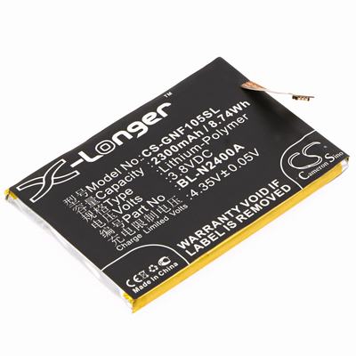 GIONEE F105 Mobile SmartPhone Battery 3.8V 2300mAh Li-Poly GNF105SL