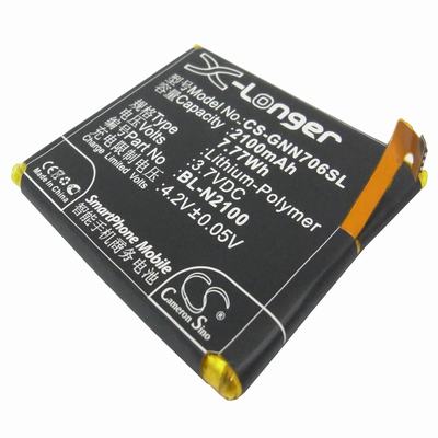 Gionee GIONEE GN706l Mobile Phone Battery 3.7V 2100mAh Li-Polymer GNN706SL