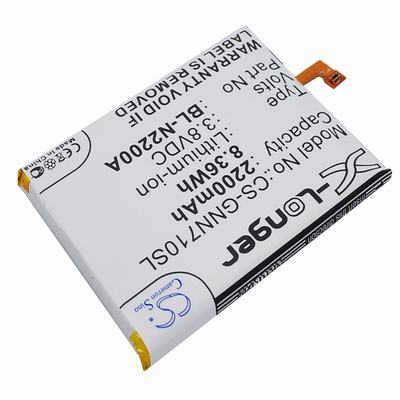 Gionee GIONEE E7 Mini Mobile Phone Battery 3.8V 2200mAh Li-Polymer GNN710SL