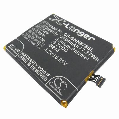 Gionee GIONEE GN878 Mobile Phone Battery 3.7V 2100mAh Li-Polymer GNN878SL