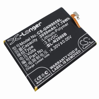 Gionee GIONEE ELIFE S5.1 Mobile Phone Battery 3.8V 2050mAh Li-Polymer GNN905SL