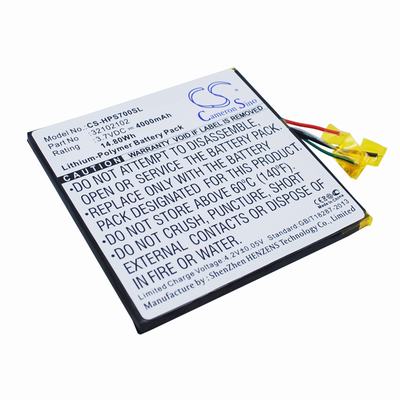 HP Slate 7 Extreme Tablet Battery 3.7V 4000mAh Li-Polymer HPS700SL