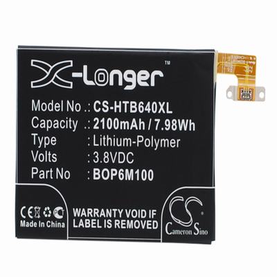 HTC 0P6B640 Mobile Phone Battery 3.8V 2100mAh Li-Polymer HTB640XL