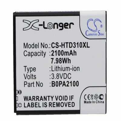 HTC D310 Mobile Phone Battery 3.8V 2100mAh Li-ion HTD310XL