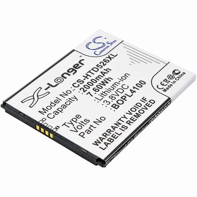 HTC Desire 326G Mobile Phone Battery 3.8V 2000mAh Li-ion HTD526XL