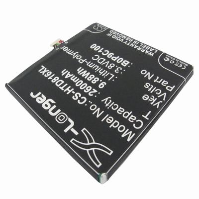HTC A5 Mobile Phone Battery 3.8V 2600mAh Li-Polymer HTD816XL