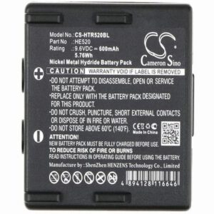 Abitron KH68300520.A Crane Remote Control Battery 9.6V 600mAh Ni-MH HTR520BL