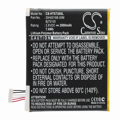 HTC EVO 4G LTE Pocket PC & PDA Battery 3.8V 2000mAh Li-Polymer HTX720SL
