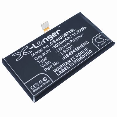HUAWEI Ascend G628 Mobile Phone Battery 3.8V 3050mAh Li-Polymer HUG628SL