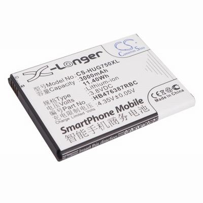 HUAWEI Ascend G750 Mobile Phone Battery 3.8V 3000mAh Li-ion HUG750XL