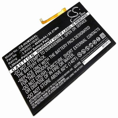 Huawei BAH-L09 Tablet Battery 3.8V 6650mAh Li-Poly HUM200XL