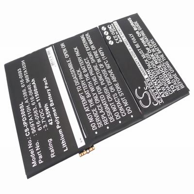 Apple A1389 Tablet Battery 3.7V 11500mAh Li-Polymer IPD300SL