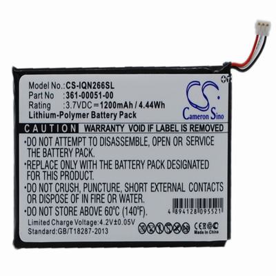 Garmin Nuvi 2660LMT GPS Battery 3.7V 1200mAh Li-Polymer IQN266SL